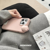 Pink cute piggy leather Case for iPhone