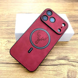 Luxury PU Leather Deer Case For iPhone