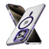 Two-color magnetic wireless charging transparent Case for iPhone