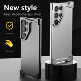 Irregular Metal Bumper Aluminum Cooling Shockproof Case For Samsung