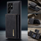 Magnetic Trifold Wallet Leather Case for Samsung