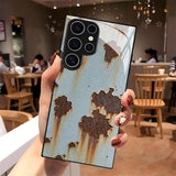 Old Rust Texture Tempered Glass Phone Case for Samsung