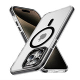 Two-color magnetic wireless charging transparent Case for iPhone