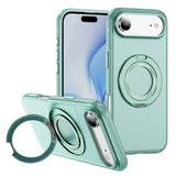 Skin-feel Magnetic Bracket Slide Case For iPhone