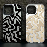 Luxury Hot Black Water Ripple Case for IPhone