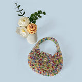 Light luxury high-quality hand-made beaded mini bead bag sparkling hand-held banquet bag