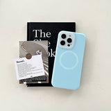 Summer liquid silicone magnetic phone case for iPhone