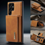 Magnetic Trifold Wallet Leather Case for Samsung