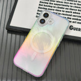 Feather-colored Gradient Magnetic Phone Case for IPhone