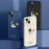 Cartoon Swing Astronaut Case for iPhone