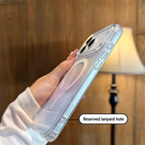Feather-colored Gradient Magnetic Phone Case for IPhone