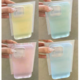 Translucent Matte Macaroon Color Soft Case For iphone