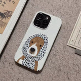 Polka dot scarf for dogs Case For IPhone