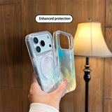 Feather-colored Gradient Magnetic Phone Case for IPhone