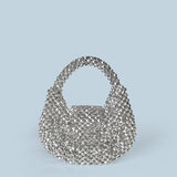 Light luxury high-quality hand-made beaded mini bead bag sparkling hand-held banquet bag