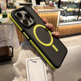 Luxury Matte Armor Magnetic Case For iPhone