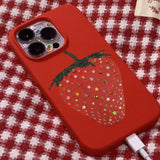 Sparkling Strawberry Soft Case for iPhone