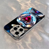 Electroplated Tempered Glass Lens Protection Case For iPhone