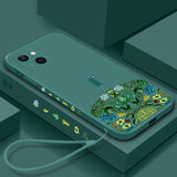 Chinese Style Liquid Ultra-thin Silicone Case for iPhone