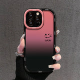 Gradient Matte Case for iPhone – LOVE YOU & LUCKY Smiley Designs