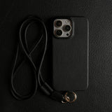 Genuine Leather with Lanyard Case For iphone