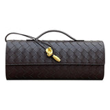 Handmade cowhide braided clutch bag long cowhide evening bag