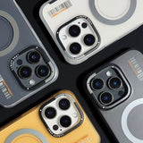 Frosted magnetic semi-transparent anti-fingerprint Case for iPhone