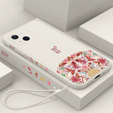 Chinese Style Liquid Ultra-thin Silicone Case for iPhone