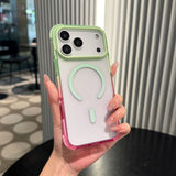 Gradient Clear Magnetic Phone Case For iPhone