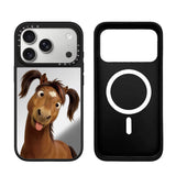 Fun Emoji Pony Magnetic Phone Case For iPhone