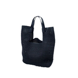 Cowhide Vintage Large Capacity Hollow Woven Bag