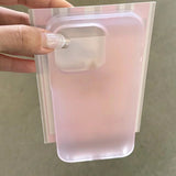 Translucent Matte Macaroon Color Soft Case For iphone