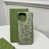 New Chinese Gold Stamping Snake Embroidery Protective Soft Case For iPhone