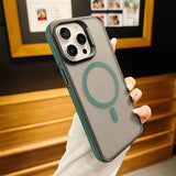 Luxury Matte Armor Magnetic Case For iPhone