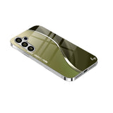 Business style.electroplated silver glass Case For Samsung