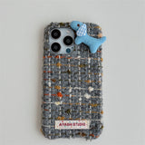Flannel woolen 3D puppy Case for iPhone