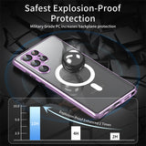 HD Magnetic frosted back Case for Sumsung