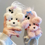 3D Dog Fluffy Phone Soft Case for IPhone