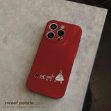 Cartoon Dog Walking Case For iPhone