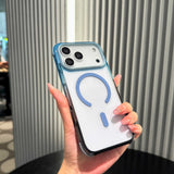 Gradient Clear Magnetic Phone Case For iPhone