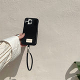 Premium texture solid color leather Case for iPhone