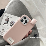 Pink cute piggy leather Case for iPhone