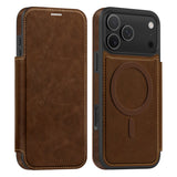 Luxury Magnetic Flip Leather Wallet Magnet Phone Case For iPhone