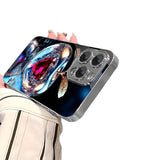 Electroplated Tempered Glass Lens Protection Case For iPhone