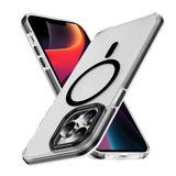 Two-color magnetic wireless charging transparent Case for iPhone