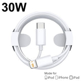 30W Charger PD USB-C Cable For iPhone