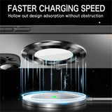 Frosted Glass Magnetic Wireless Charging Plain Case For iPhone