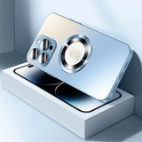 Frosted Glass Magnetic Wireless Charging Plain Case For iPhone