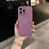 Original Liquid Silicone Magnetic Case For iPhone