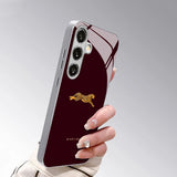 Chic Leopard Pattern Hard Glass Back Cover For Samsung